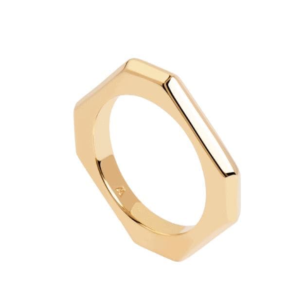 Anello Signature Link Gold-Anelli-PDPAOLA- [SKU] -Gioielleria Granarelli