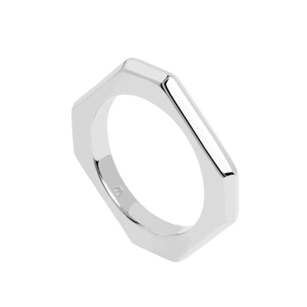 Anello Signature Link Silver-Anelli-PDPAOLA- [SKU] -Gioielleria Granarelli