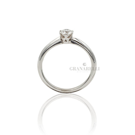 Anello Solitario 0.23kt Castone 6 Punte-GRANARELLI-AN0306-Gioielleria Granarelli