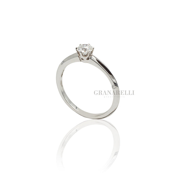 Anello Solitario 0.36kt in Oro Bianco-CRIVELLI-316-an3976-Gioielleria Granarelli