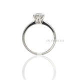 Anello Solitario 0.40kt montatura tiffany in Oro Bianco-Anelli-GRANARELLI-Gioielleria Granarelli