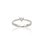 Anello Solitario Diamante taglio Cuore 0.205kt-Anelli-RECARLO-0.205kt F VS - taglia 13-Gioielleria Granarelli