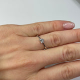 Anello Solitario Diamante taglio Cuore 0.37kt-Anelli-RECARLO-0.37kt F VS - misura 14-Gioielleria Granarelli