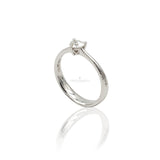 Anello Solitario Diamante taglio Cuore 0.37kt-Anelli-RECARLO-0.37kt F VS - misura 14-Gioielleria Granarelli