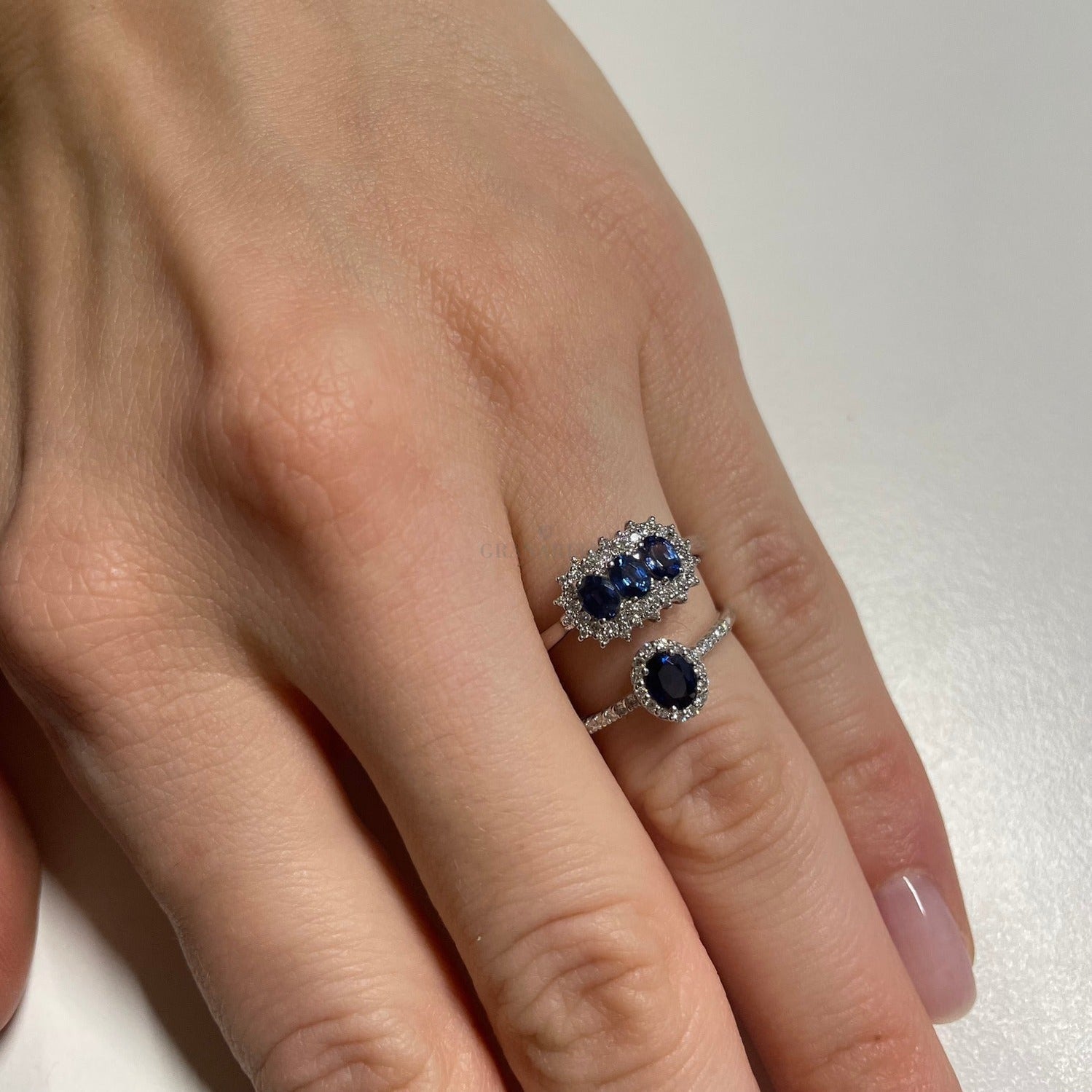 Sapphire solitary ring Gioielleria Granarelli