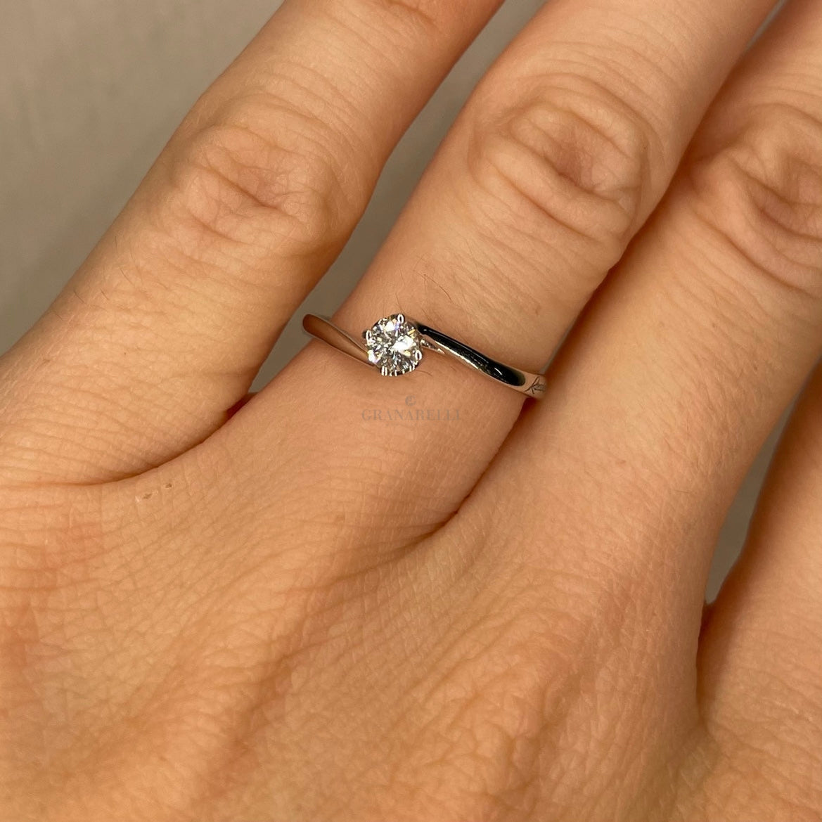 Oro Bianco Vendita Solitari Online Anello Solitario In Oro Bianco