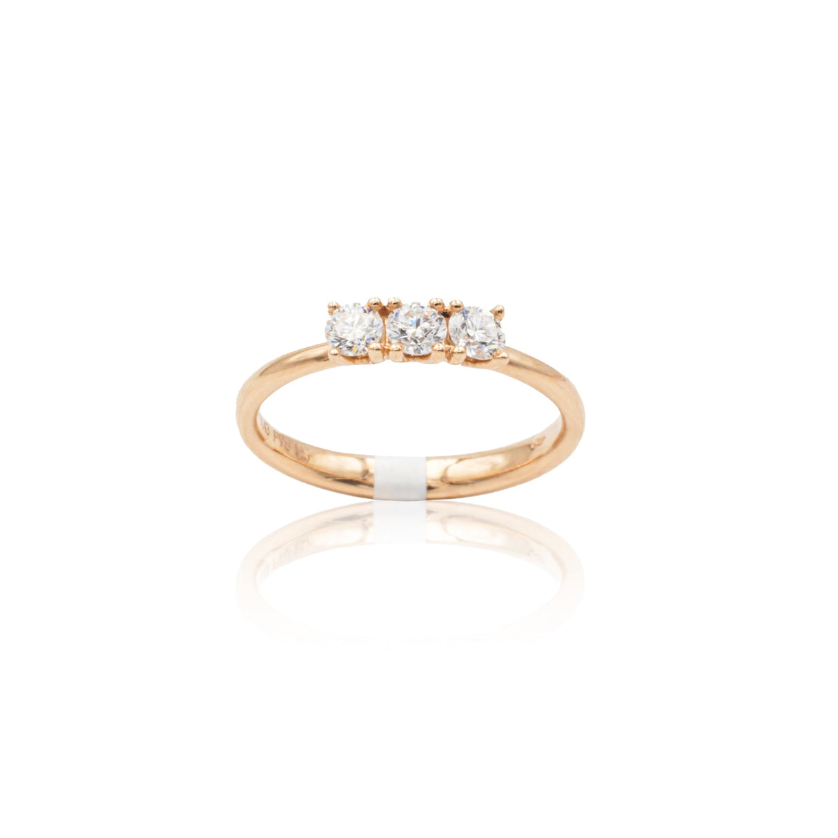 Anello Trilogy 0.43kt In Oro Rosa-Anelli-GRANARELLI-13-Gioielleria Granarelli