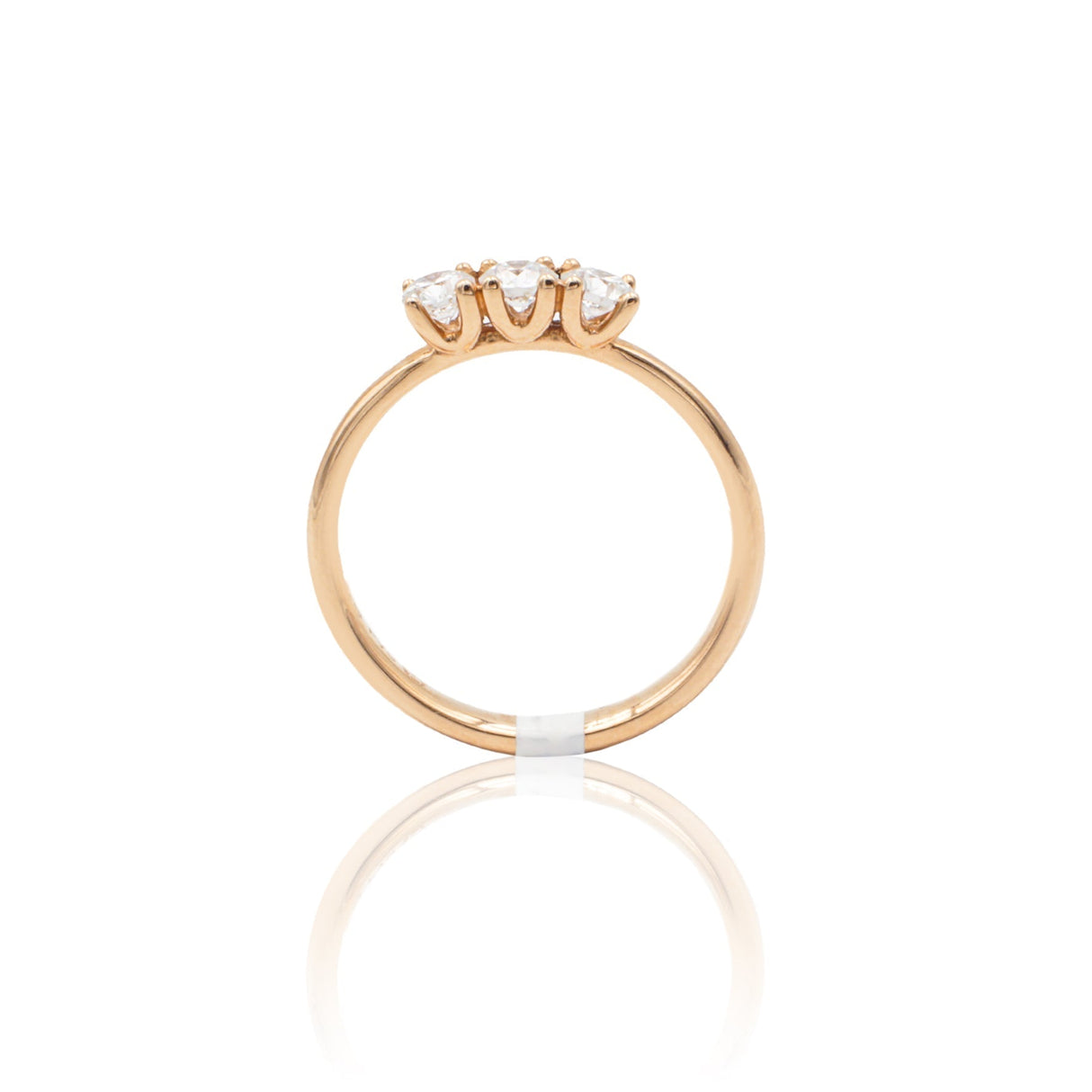 Anello Trilogy 0.43kt In Oro Rosa-Anelli-GRANARELLI-13-Gioielleria Granarelli