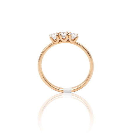 Anello Trilogy 0.43kt In Oro Rosa-Anelli-GRANARELLI-13-Gioielleria Granarelli