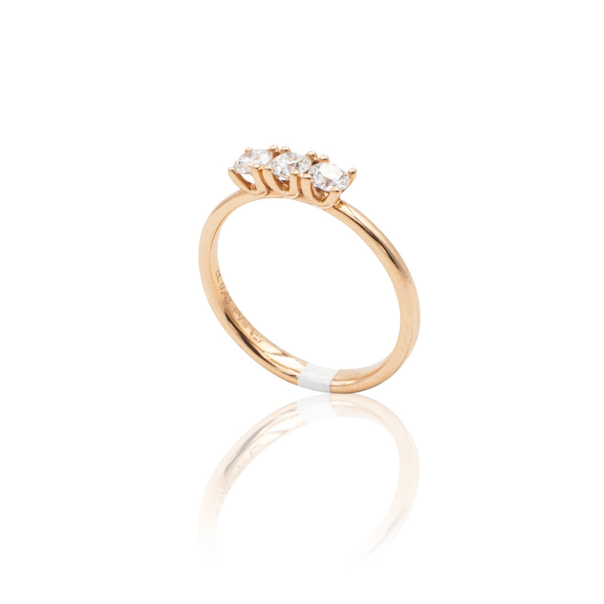 Anello Trilogy 0.43kt In Oro Rosa-Anelli-GRANARELLI-13-Gioielleria Granarelli