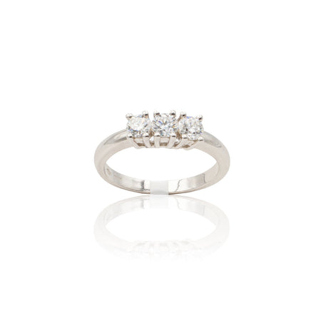 Anello Trilogy 0.70kt in Oro Bianco-Anelli-GRANARELLI-13-Gioielleria Granarelli