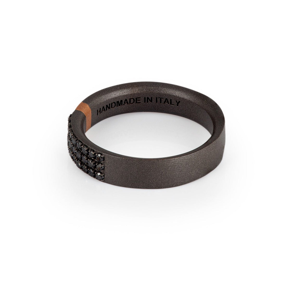 1 Pezzo Anello In Acciaio Inossidabile Alla Moda Con Placcatura In Oro - Foto 6