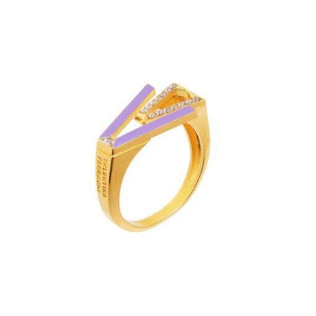 Anello Valentina Ferragni Mia Lilac-Anelli-VALENTINA FERRAGNI- [SKU] -Gioielleria Granarelli