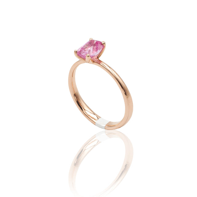 Anello Zaffiro Rosa 1.37kt in Oro Rosa-Anelli-GRANARELLI-13-Gioielleria Granarelli