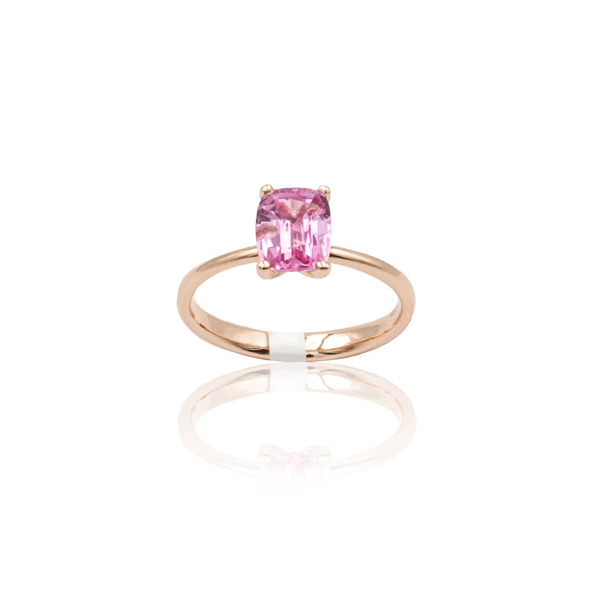 Anello Zaffiro Rosa 1.74kt in Oro Rosa-Anelli-GRANARELLI-13-Gioielleria Granarelli