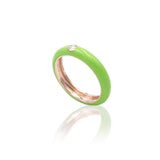 Anello in Oro Rosa Placcato Colore e Diamante-Anelli-BUONOCORE- [SKU] -Gioielleria Granarelli