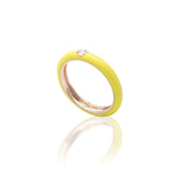 Anello in Oro Rosa Placcato Colore e Diamante-Anelli-BUONOCORE- [SKU] -Gioielleria Granarelli