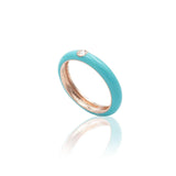 Anello in Oro Rosa Placcato Colore e Diamante-Anelli-BUONOCORE- [SKU] -Gioielleria Granarelli