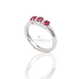 Anello trilogy con Rubini 0.70kt e Diamanti-Anelli-GRANARELLI-Gioielleria Granarelli