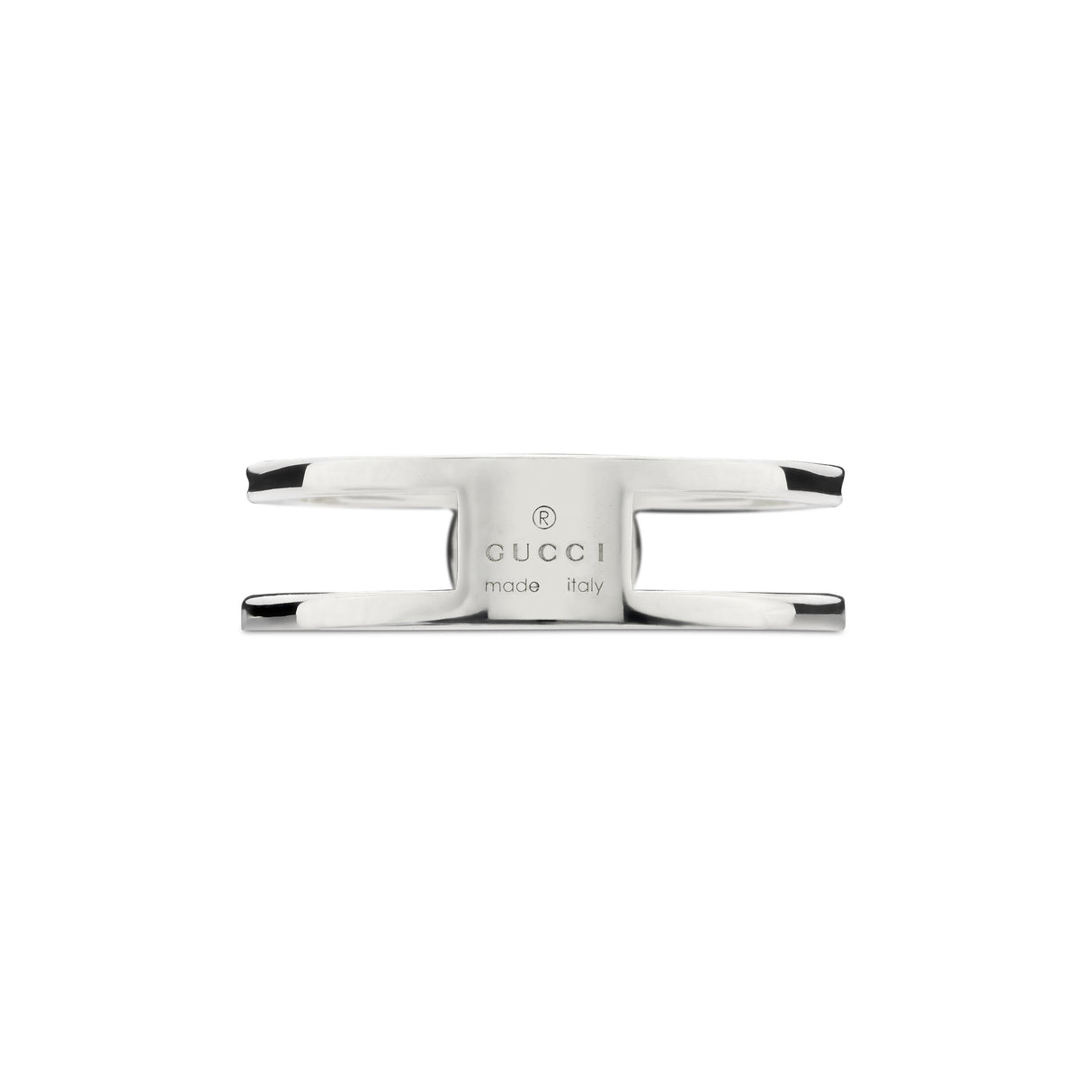 Anello Interlocking doppio GG Argento-Anelli-GUCCI-Gioielleria Granarelli