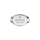 Anello Trademark Ovale in Argento-Anelli-GUCCI-Gioielleria Granarelli