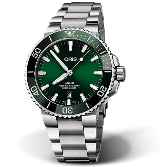 Aquis Date Verde-Orologi-ORIS- [SKU] -Gioielleria Granarelli