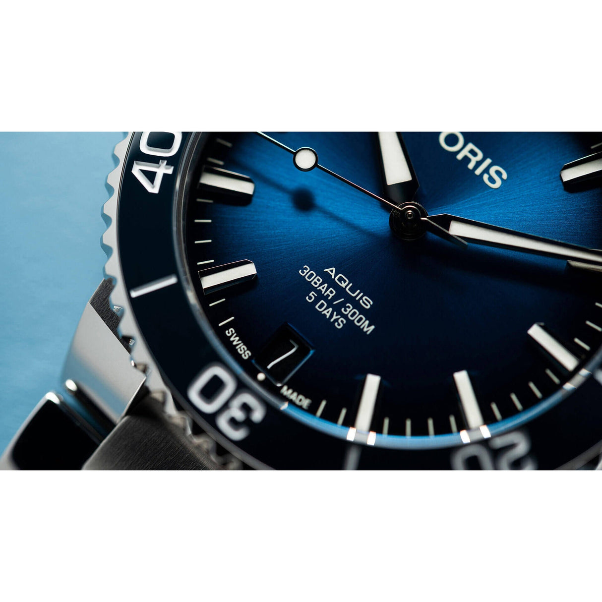 Aquis Date blu 41,5 mm Calibro 400-ORIS-01 400 7769 4135-07 8 22 09PEB-Gioielleria Granarelli