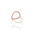 Anello Cerchio Zaffiri Rosa in Oro Rosa-GERBELLA-BO-AN-21-22R-Gioielleria Granarelli