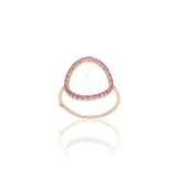 Anello Cerchio Zaffiri Rosa in Oro Rosa-GERBELLA-BO-AN-21-22R-Gioielleria Granarelli