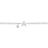 Bracciale Iniziale Lettera A con Diamanti
