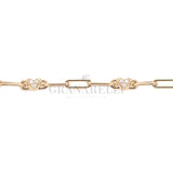 Bracciale Cuore in Oro Rosa e Diamanti