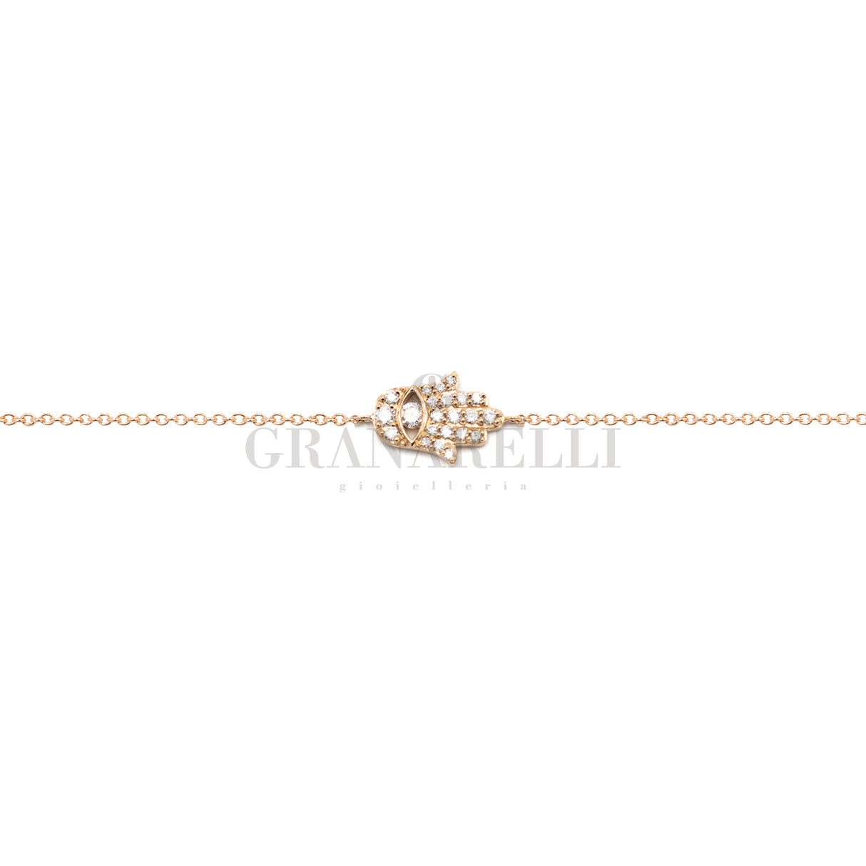 Bracciale Mano di Fatima in Oro Rosa