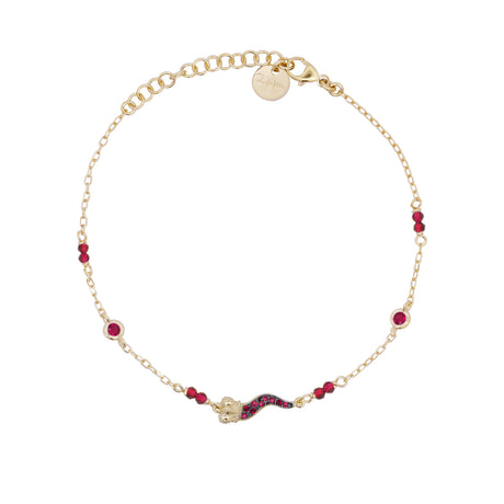Bracciale Catena Castoni Cornetto Colorato Small Pavè Stardust Ten Giallo-Bracciali-RUE DES MILLE-Gioielleria Granarelli