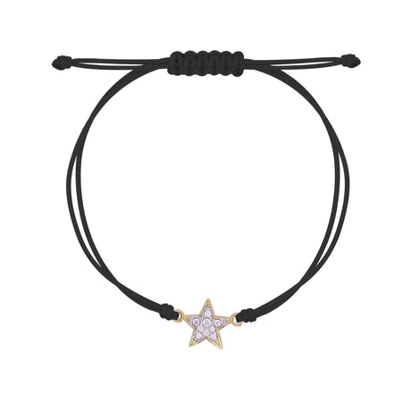 Bracciale Tessuto Stella Small Pavè Stardust Ten-Bracciali-RUE DES MILLE-Gioielleria Granarelli