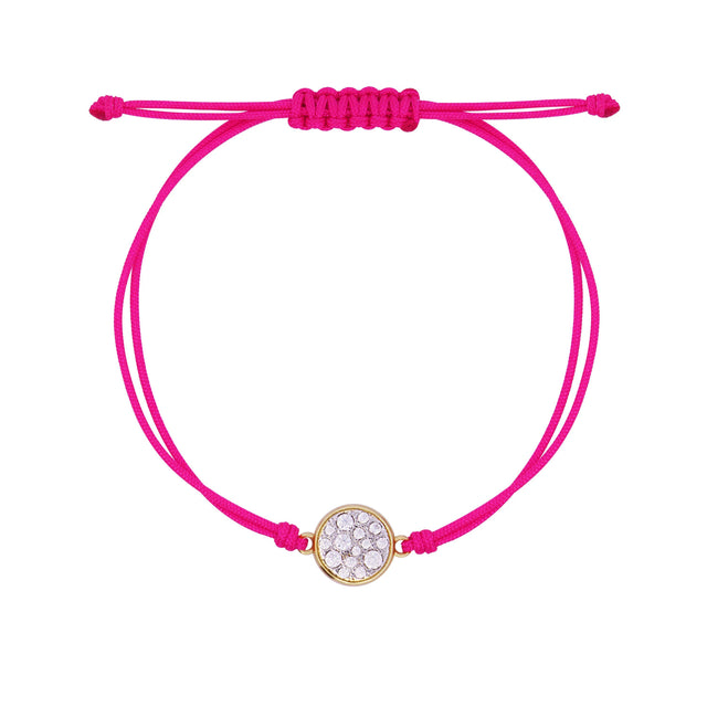 Bracciale Tessuto Cerchio Small Pavè Stardust Ten Rosa-Bracciali-RUE DES MILLE-Gioielleria Granarelli