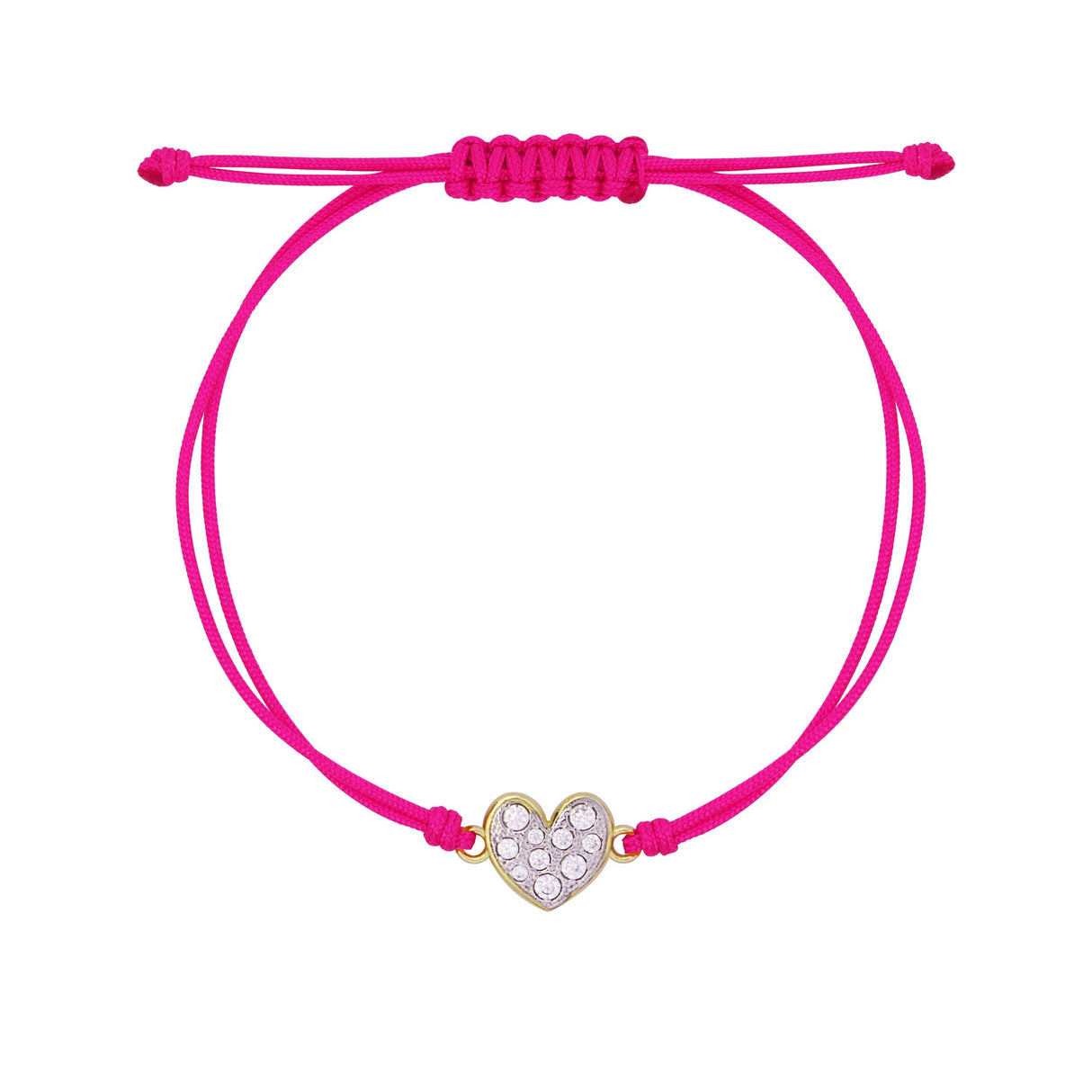 Bracciale Tessuto Cuore Small Pavè Stardust Ten-Bracciali-RUE DES MILLE-Gioielleria Granarelli