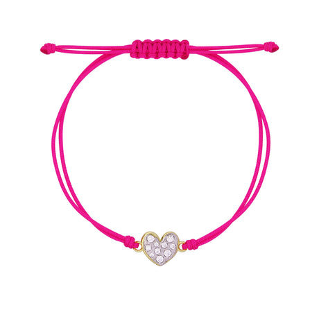 Bracciale Tessuto Cuore Small Pavè Stardust Ten-Bracciali-RUE DES MILLE-Gioielleria Granarelli