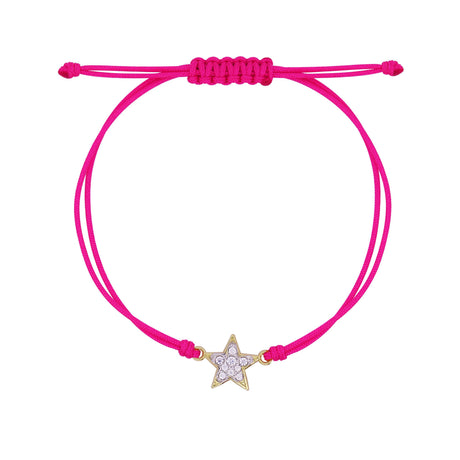 Bracciale Tessuto Stella Small Pavè Stardust Ten Rosa-Bracciali-RUE DES MILLE-Gioielleria Granarelli