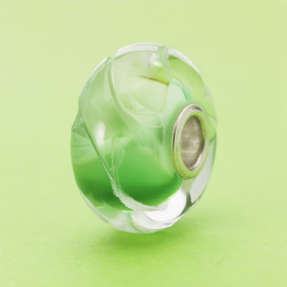 Bead Foglie di Lime-Beads-TROLLBEADS- [SKU] -Gioielleria Granarelli