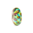 Bead Scacchi Viola e Turchese-Beads-TROLLBEADS- [SKU] -Gioielleria Granarelli