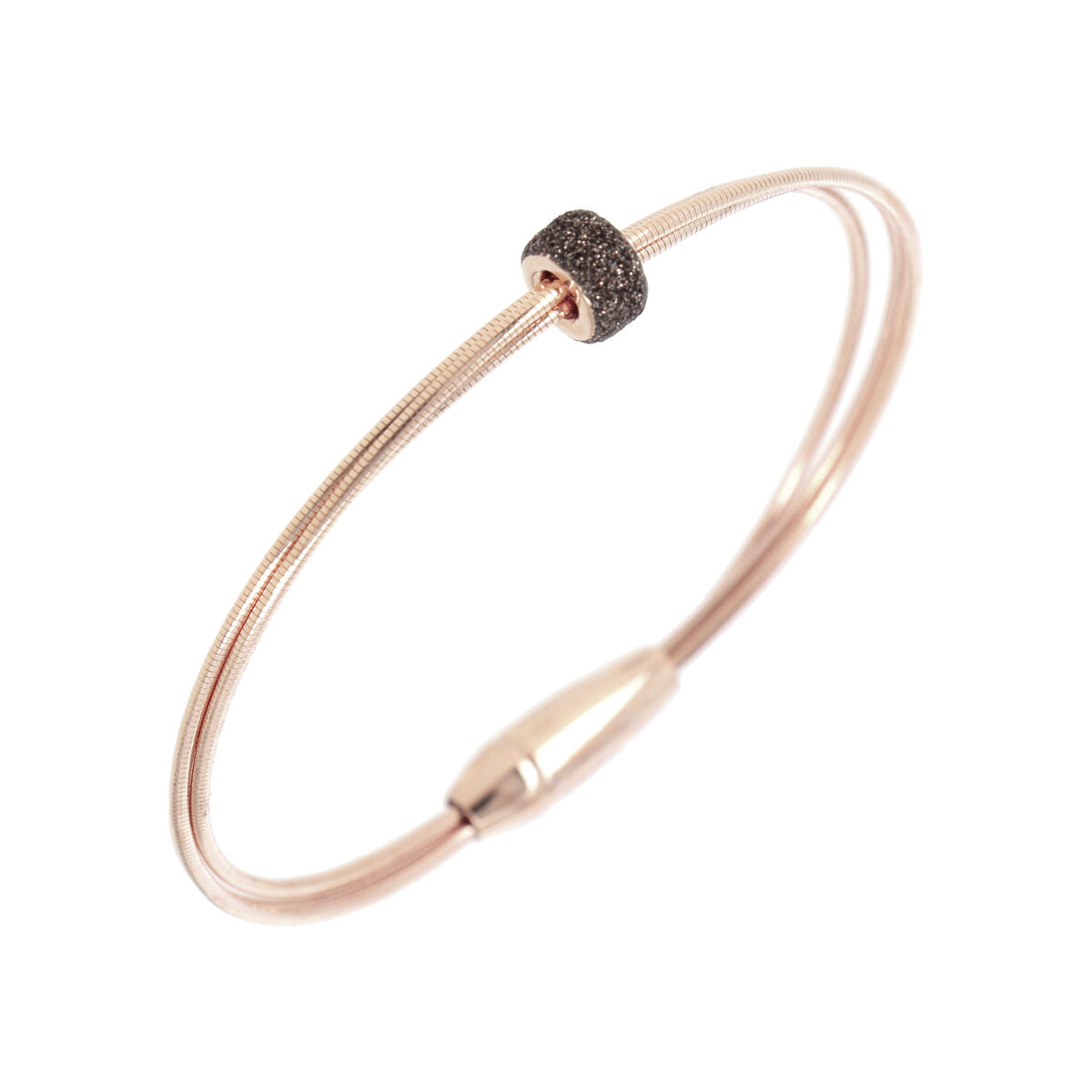 Bracciale Argento rosato con Ciondolo Polvere di Sogni Bronzo-Bracciali-PESAVENTO-Gioielleria Granarelli