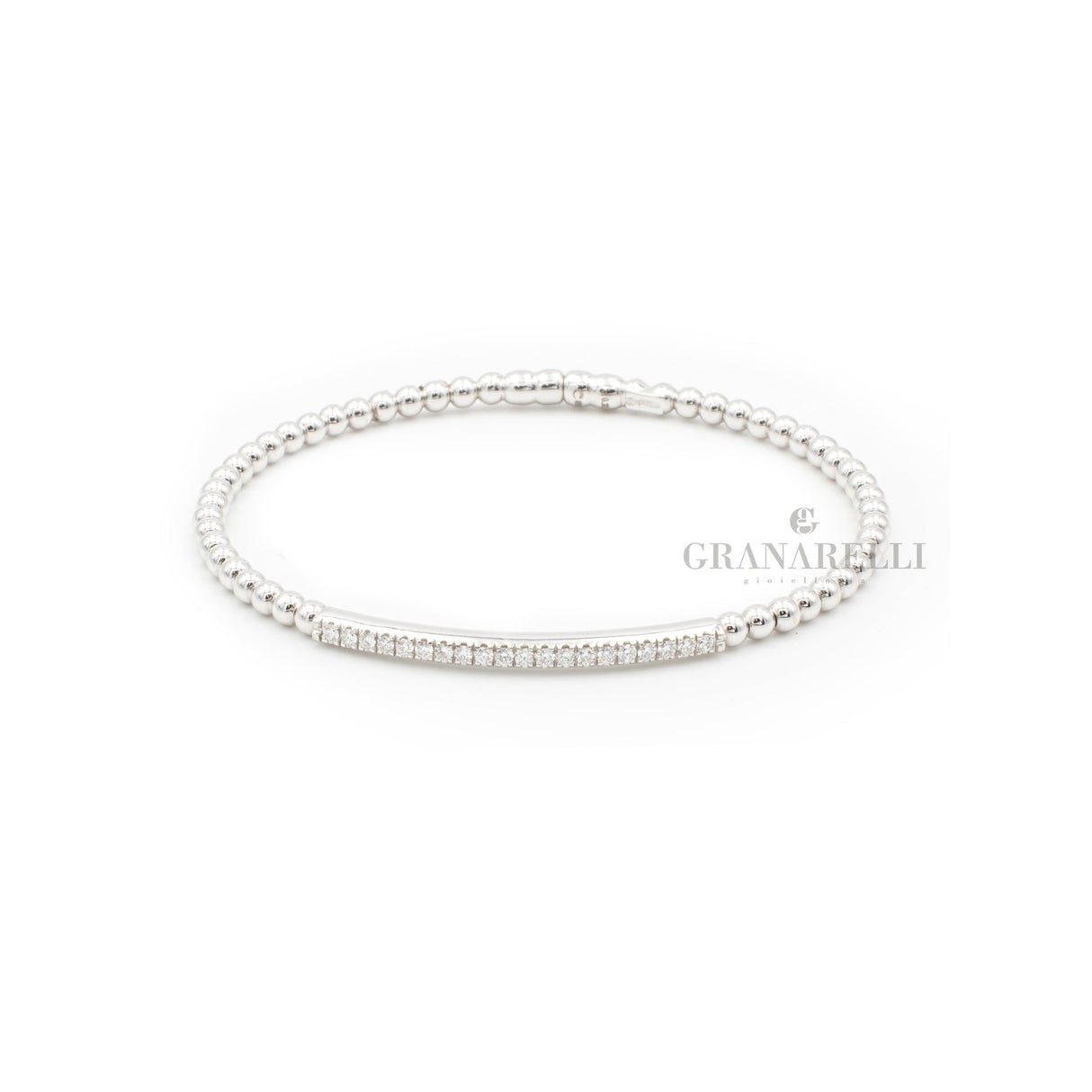 Bracciale Bangle Diamanti Bianchi-Bracciali-CRIVELLI-Gioielleria Granarelli