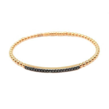 Bracciale Bangle Diamanti Neri-Bracciali-CRIVELLI- [SKU] -Gioielleria Granarelli