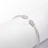 Bracciale Bangle in Oro Bianco con Diamanti-Bracciali-CRIVELLI- [SKU] -Gioielleria Granarelli