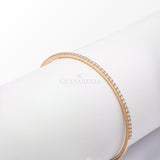 Bracciale Bangle in Oro Rosa con Diamanti-Bracciali-CRIVELLI- [SKU] -Gioielleria Granarelli