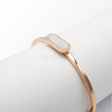 Bracciale Bangle in Oro Rosa con Diamanti e Madreperla-Bracciali-CRIVELLI- [SKU] -Gioielleria Granarelli