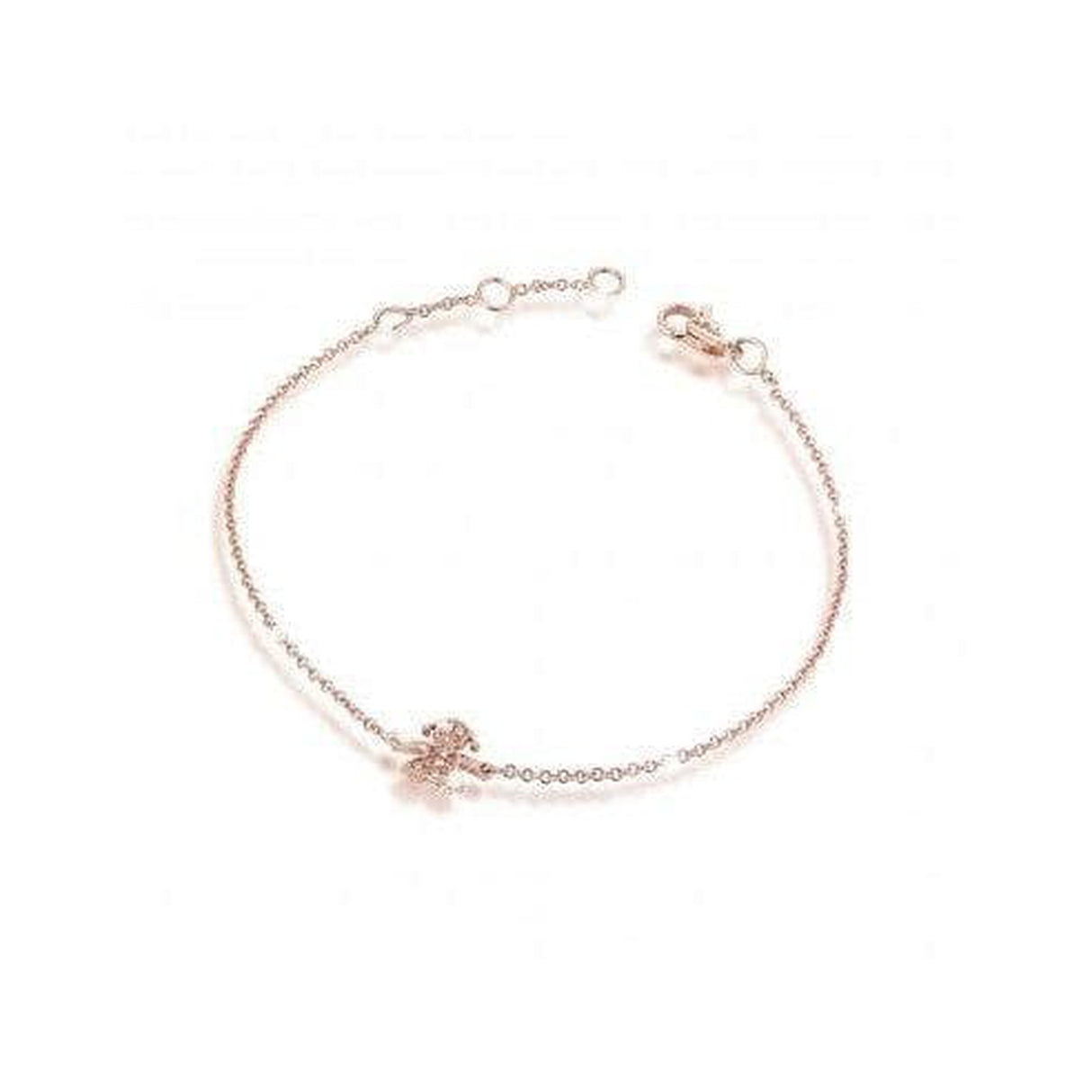 Bracciale Bimba Oro Rosa e Pavè di Diamanti-Bracciali-LE BEBE'- [SKU] -Gioielleria Granarelli