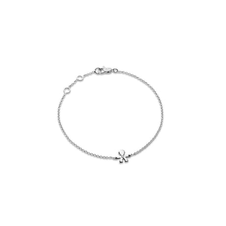 Bracciale Briciole Bimbo Oro Bianco e Diamante-Bracciali-LE BEBE'- [SKU] -Gioielleria Granarelli