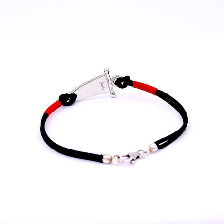 Bracciale Cordino Bandiera Smalto-Bracciali-Giovepluvio- [SKU] -Gioielleria Granarelli