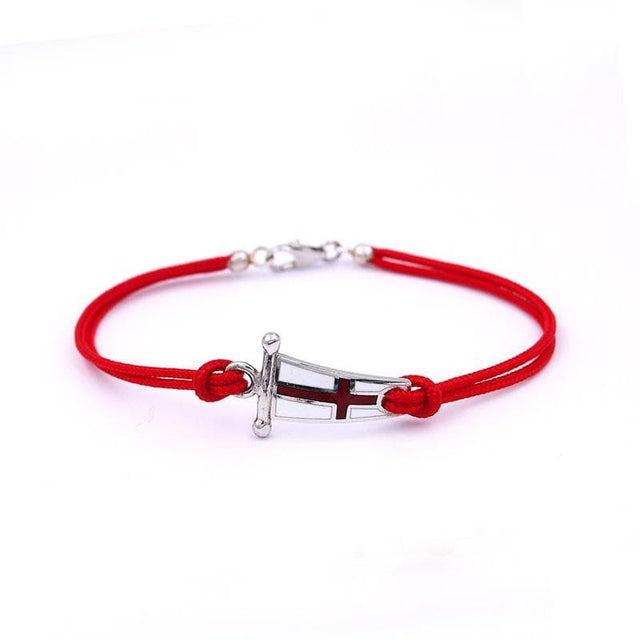 Bracciale Cordino Bandiera Smalto-Bracciali-Giovepluvio- [SKU] -Gioielleria Granarelli